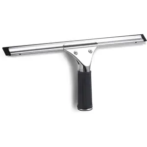 Window SqueegeeAll-Purpose Stainless  Adhesive Household Steel Shower  for Shower Glass Door,Window Cleaning  kit with 14 inches,Cleaning Tools for  Glass Cleaner,