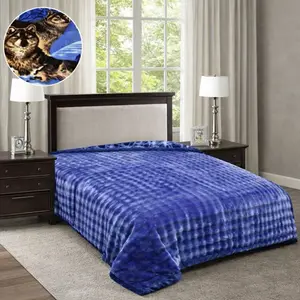 San Marcos Two-Ply Reversible Blanket – California King | Solid Color & Animal/Floral Design