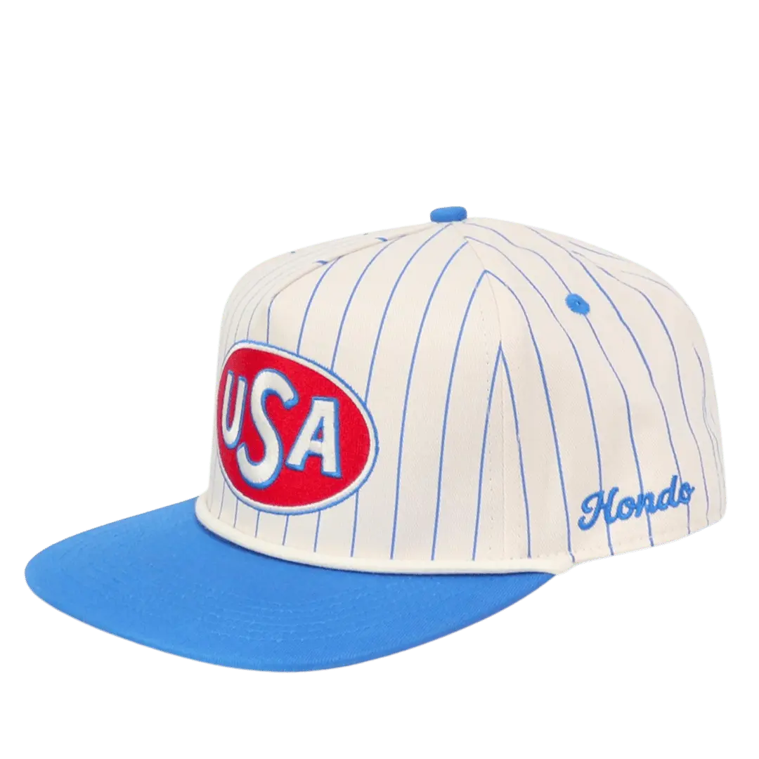 Structured Vintage 90's USA Cap | Snapback | 5 Panel | Americana | Hondo
