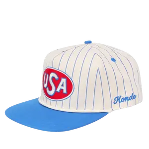 Structured Vintage 90's USA Cap | Snapback | 5 Panel | Americana | Hondo