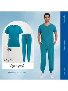 Staff Uniform Sets Hotel Work Wear Medical Scrubs Beauty Salon Front Desk Uniform Tops And Pants