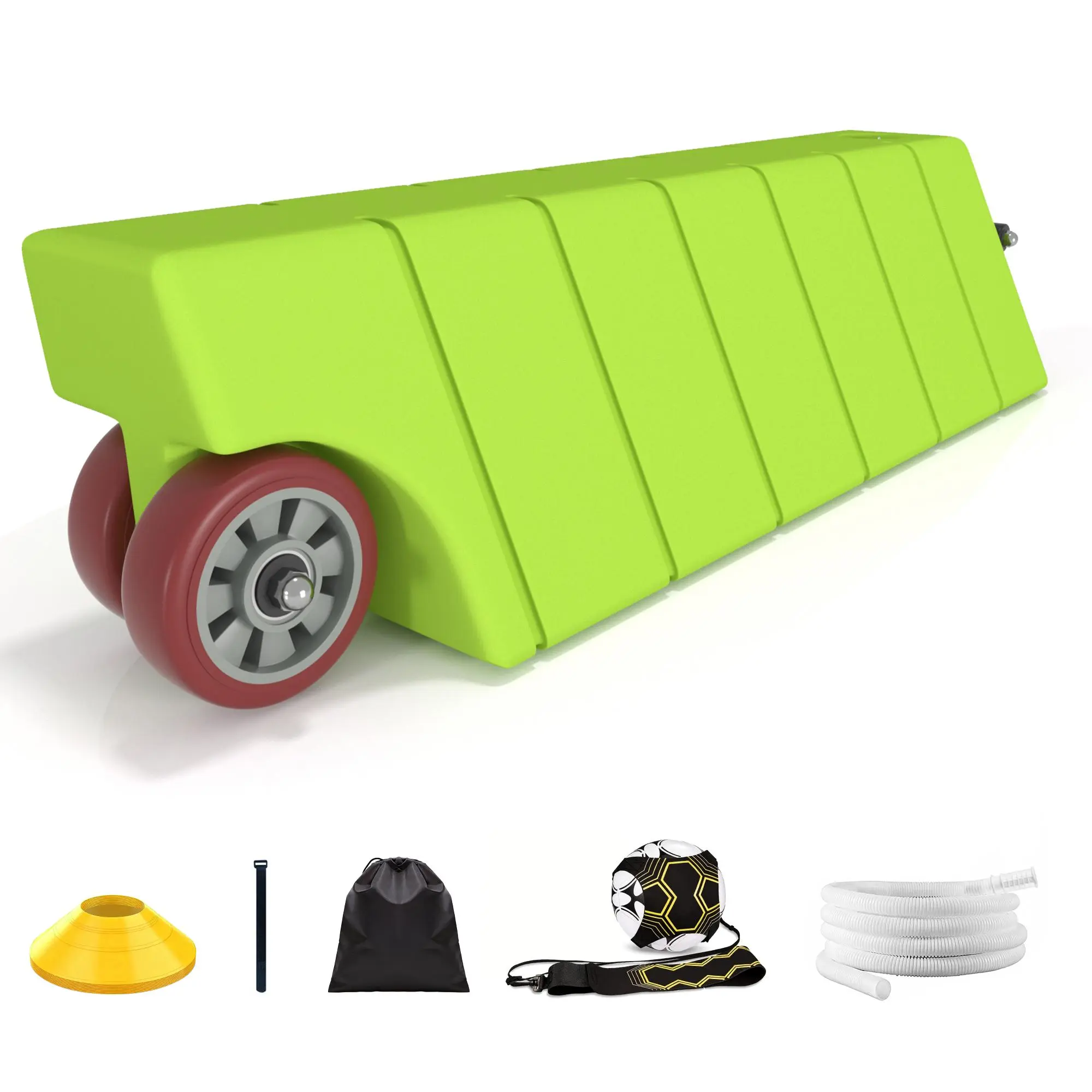 Northdeer XL Soccer Rebound Board (46x11.7 in, 46.46" Width), Portable Durable Football Training Equipment with Adjustable Angle, Dual-Surface Rebounder, Water Hose, Carry Handle, Dribble Band, Ball Trainer, TiktokShopDealsforYouDays, SummerWins
