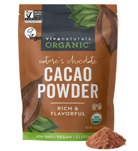 Organic Cacao Powder, Unsweetened, 8 oz (227 g) – Rich Dark Chocolate Flavor, Perfect for Baking, Smoothies & Hot Chocolate – Vegan, Keto, Paleo, Non-GMO & Gluten-Free Cocoa Powder