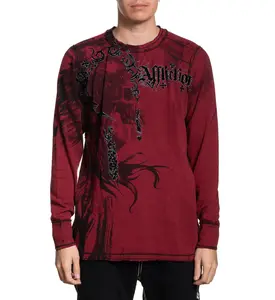 Affliction Men's Reversible Thermal Long Sleeve Shirt Indian Chief