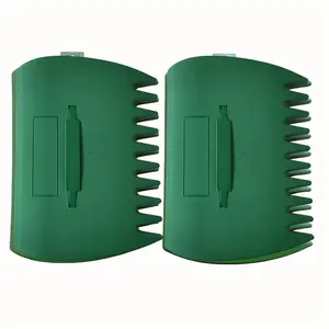 2pcs Garden Leaf Grabbers Hand Rakes, Non-Slip Large Yard Leaf Scoops, Lightweight Plastic Gardening Tools for Lawn, Patio, Farm