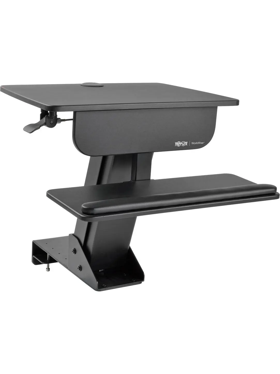 Tripp Lite TRL-WWSSDC WorkWise Desk-Clamp Workstation, Desk Clamp Laptop Stand & Tray for Computers & Office Equipment, Desk Clamp Laptop Stands & Trays