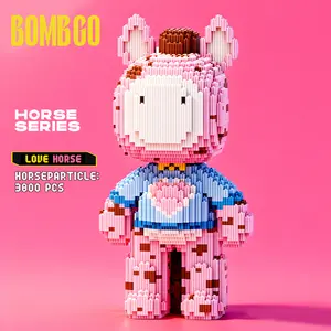 Bombgo Pixel Love Horse Building Block 3800 pcs, Creative Learning & Trendy Decoration, Perfect for Family Bonding, Birthday & Christmas Gift, Cool Building Blocks for Kids 6+ BlackFriday Christmas
