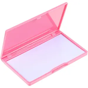Portable Rectangle Magnetic Needle Case Sewing Needle Holder Storage Box Organizer for Sewing Pin Supplies (Pink)