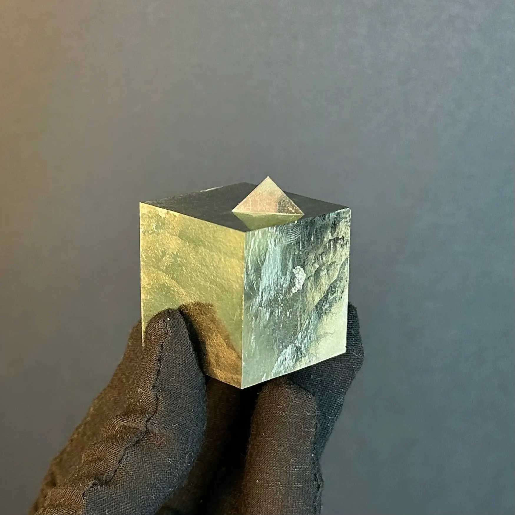 *Cubic Pyrite from Mina Ampliación A Victoria, Navajún, Spain.