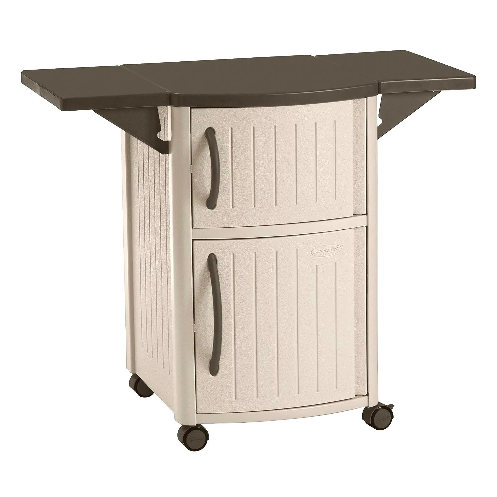 Suncast DCP2000 Portable Outdoor Patio Prep Serving Station Table and Cabinet Suncast DCP2000 Portable Outdoor Patio Prep Serving Station Table and Cabinet