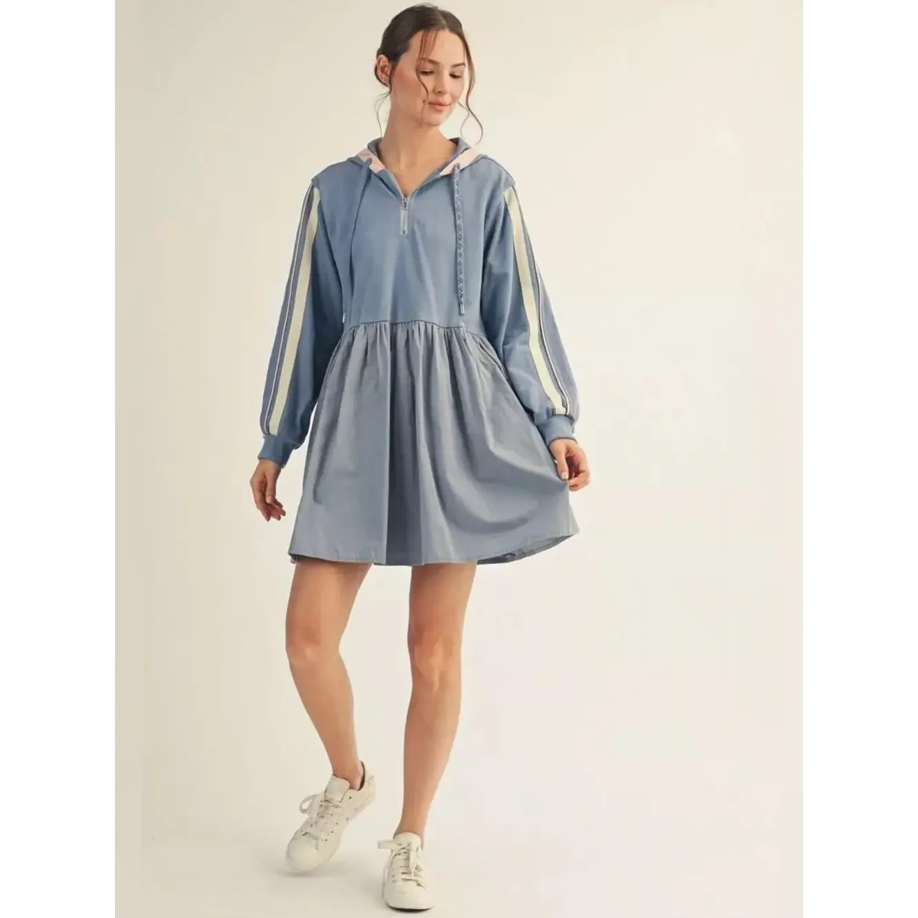 Skyline Sport Hooded Babydoll Dress