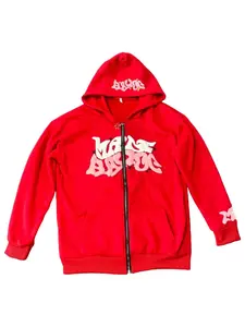 Sweatshirt Retro Y2K Foam Graphic Hooded Sweatshirt for Men Urban Streetwear Pullover with Soft Fleece Lining Loose Fit Long Sleeve Drawstring Hood Ribbed Cuffs and Side Pockets