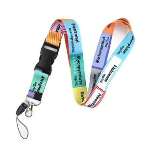 Periodic Table Equation Lanyard, Cute Neck Strap for ID Card Holder and Keys, Metal Key Ring, Perfect Gift for Teachers, Students, Staff