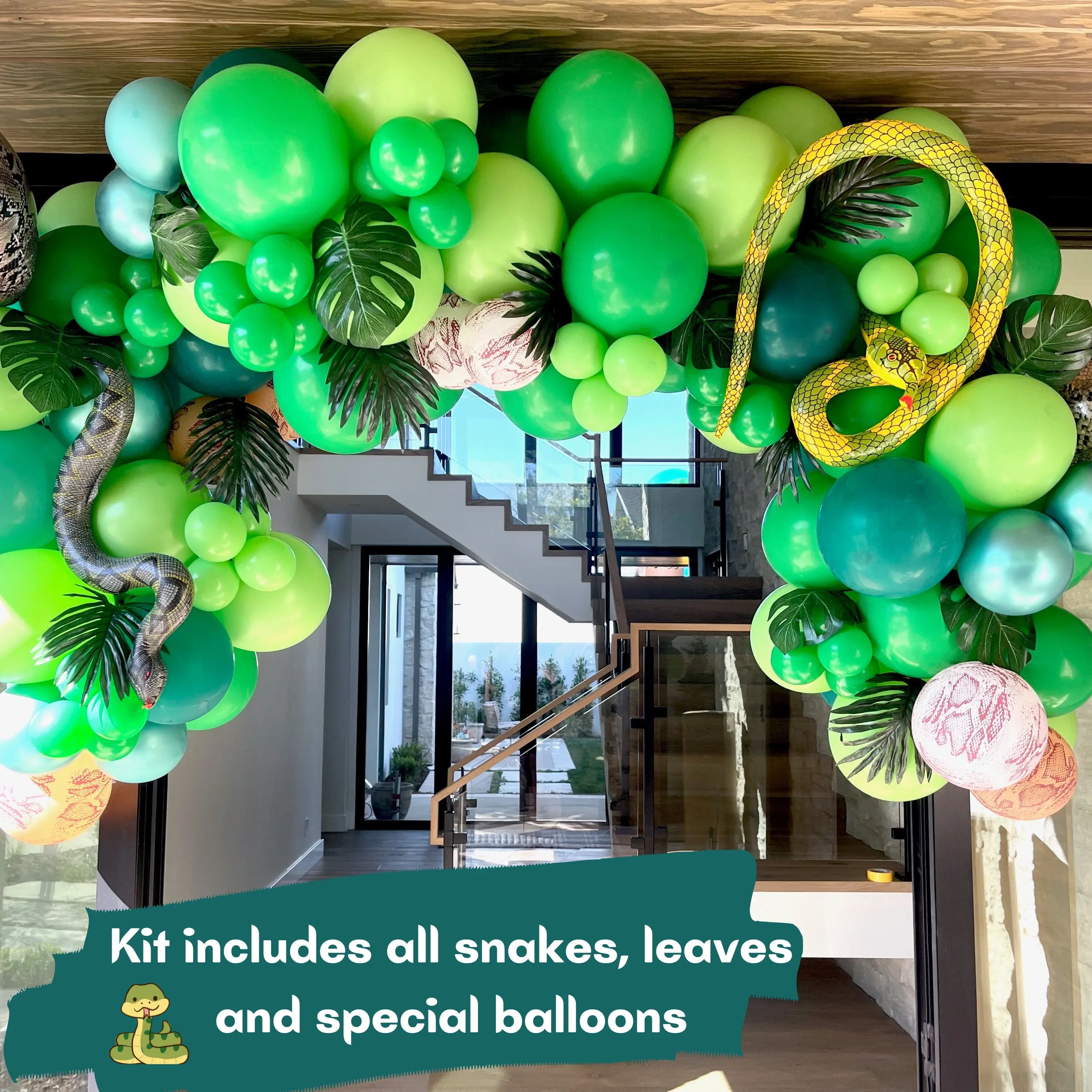 Reptiles and Snakes Balloon Garland Kit