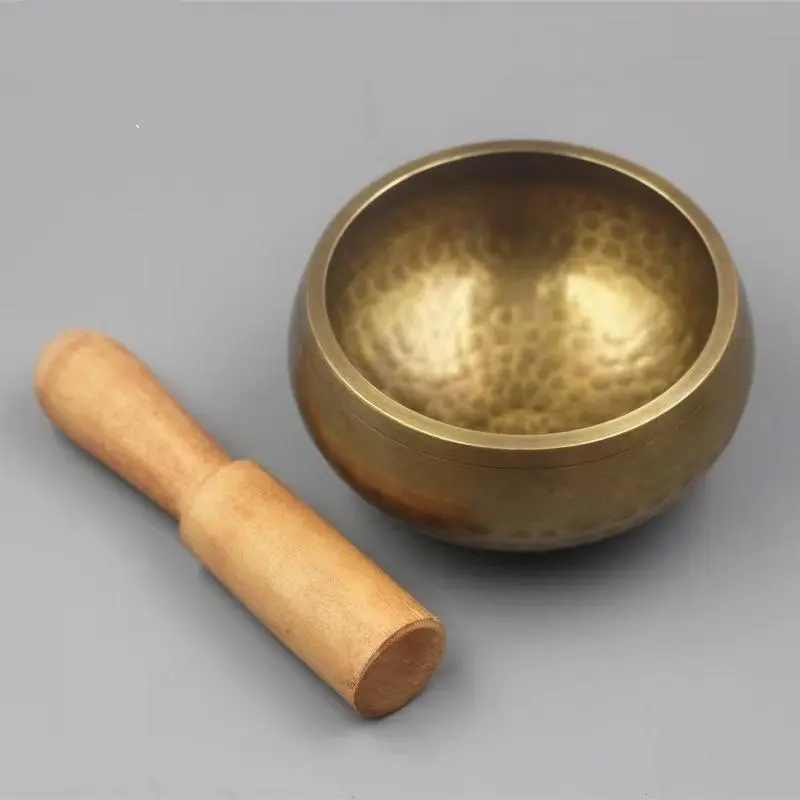Tibetan Singing Bowl Set, Percussion Musical Instruments, Including 3.15 Inch Handcrafted Bowl & Mallet, Meditation & Relaxation Tool for Home & Office