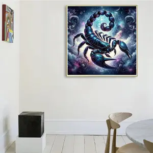 Scorpion Pattern DIY Diamond Arts Colorful Painting Kit without Frame, DIY 5D Diamond Arts Colorful Painting Kit, Wall Art Decor for Home Living Room Bedroom