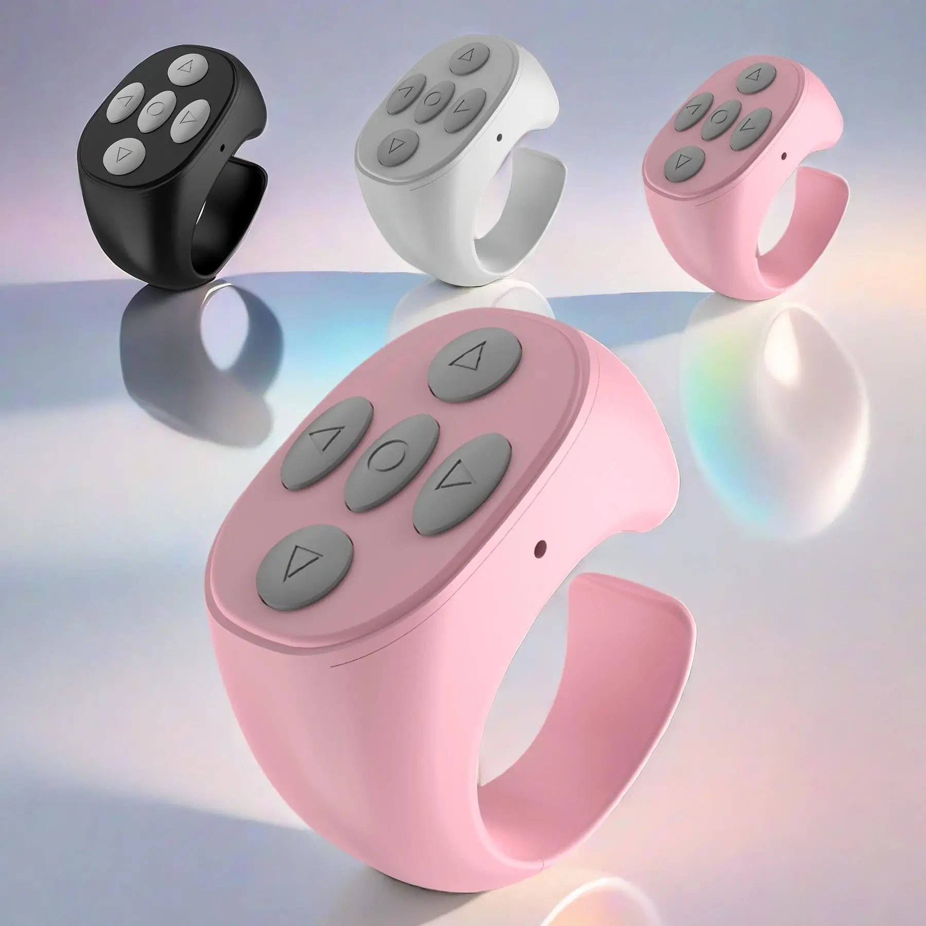 Wireless Remote Control Ring, Selfie Video Controller for Phone, Automatic Page Turner for Various APP, Selfie Accessories