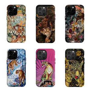Wild Tiger & Compatible with iPhone 17 Pro Max 16 15 Plus 14 13 12 11 AIR XS XR Phone Case Hard Shell Rugged Phone Case Anti-scratch Shockproof Frosted Protective Cover Waterproof Outer Layer Durable Shell