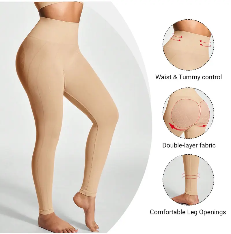 Product Introduction of VVL Women's Yoga Leggings High-Waist Seamless Regular-Length Pants Comfortable Casual Sportswear Basic Style for Everyday Wear 5