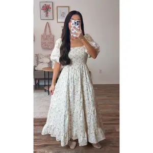 Evelyn Floral Midi Dress