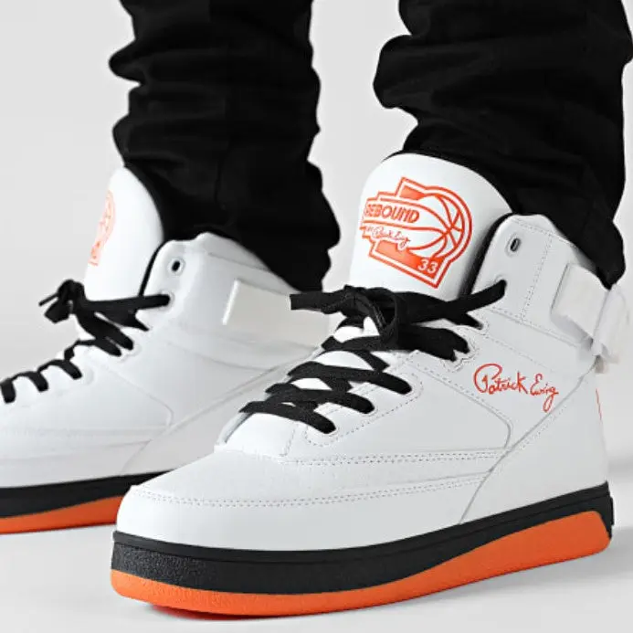 Patrick Ewing 33 Orion Strap (1RBE003-117) White / Orange / Black Patrick Ewing 33 Orion Strap (1RBE003-117) White / Orange / Black