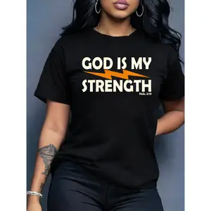 100% Pure Cotton, Gift, Holiday Gift, Women's Short Sleeve Printed Round Neck Casual Elegant Romantic Summer T-Shirt, Fashionable Commuting Vacation Daily Versatile Top, Multiple Colors Available