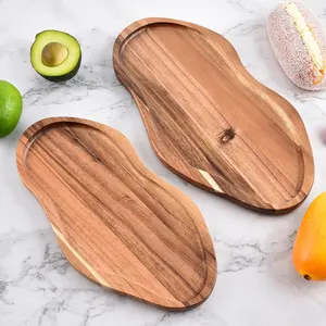 1pc Rosewood Cup Mat Tea Tray Hotel Wooden Platter Creative Fruit Dessert Plate Long Rectangle Pot Steeping Dish Cup Pad Wooden Coasters Kitchen Decorative Placemat Kitchenware