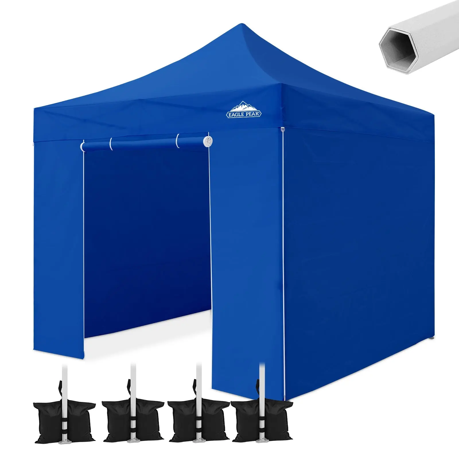 10x10 Heavy Duty Pop up Commercial Canopy w/ Removable Sidewalls