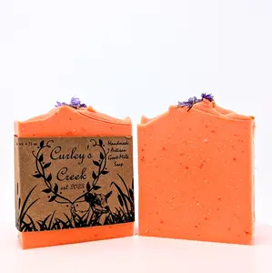 🍊 Creekside Orchard | Goat Milk Soap Bar | Handmade Natural Skincare | Bright Citrus & Berry | Curley’s Creek