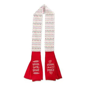 Design Imports Christmas Baking Kitchen Towel Scarf