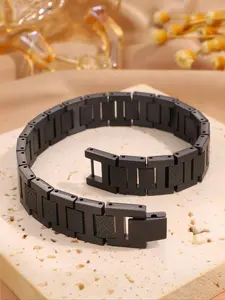 Classic Titanium Steel Bracelet for Men, Business Wristband, Perfect Gift for Husband, Father, Birthday, Festival