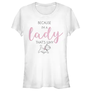 Junior's Aristocats Because I'm a Lady, That’s Why T-Shirt