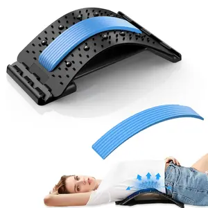Adjustable Portable Waist Stretcher, Back Stretching Device, Yoga Lumbar Relief Massager, Home Office Travel Essential