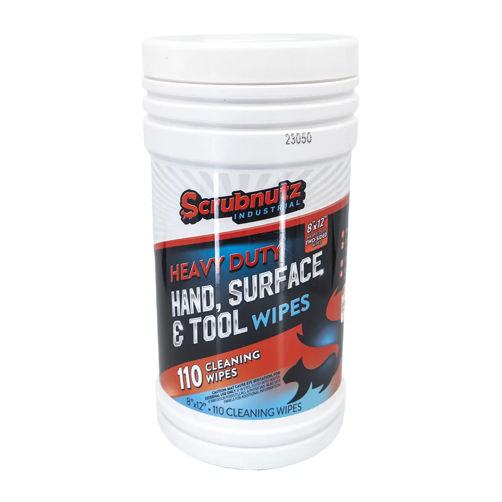 Scrubnutz Industrial Heavy Duty Hand, Surface And Tool Wipes – 110 Wipes