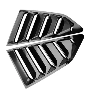 Brand New 2PCS Camaro 2016-2023 Glossy Black Side Window Scoop Quarter Louver Cover