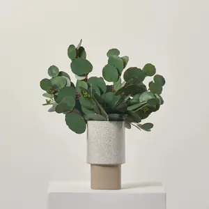 Real Touch Seeded Everyday Silver Dollar Eucalyptus 12 Stem Bundle Bouquet