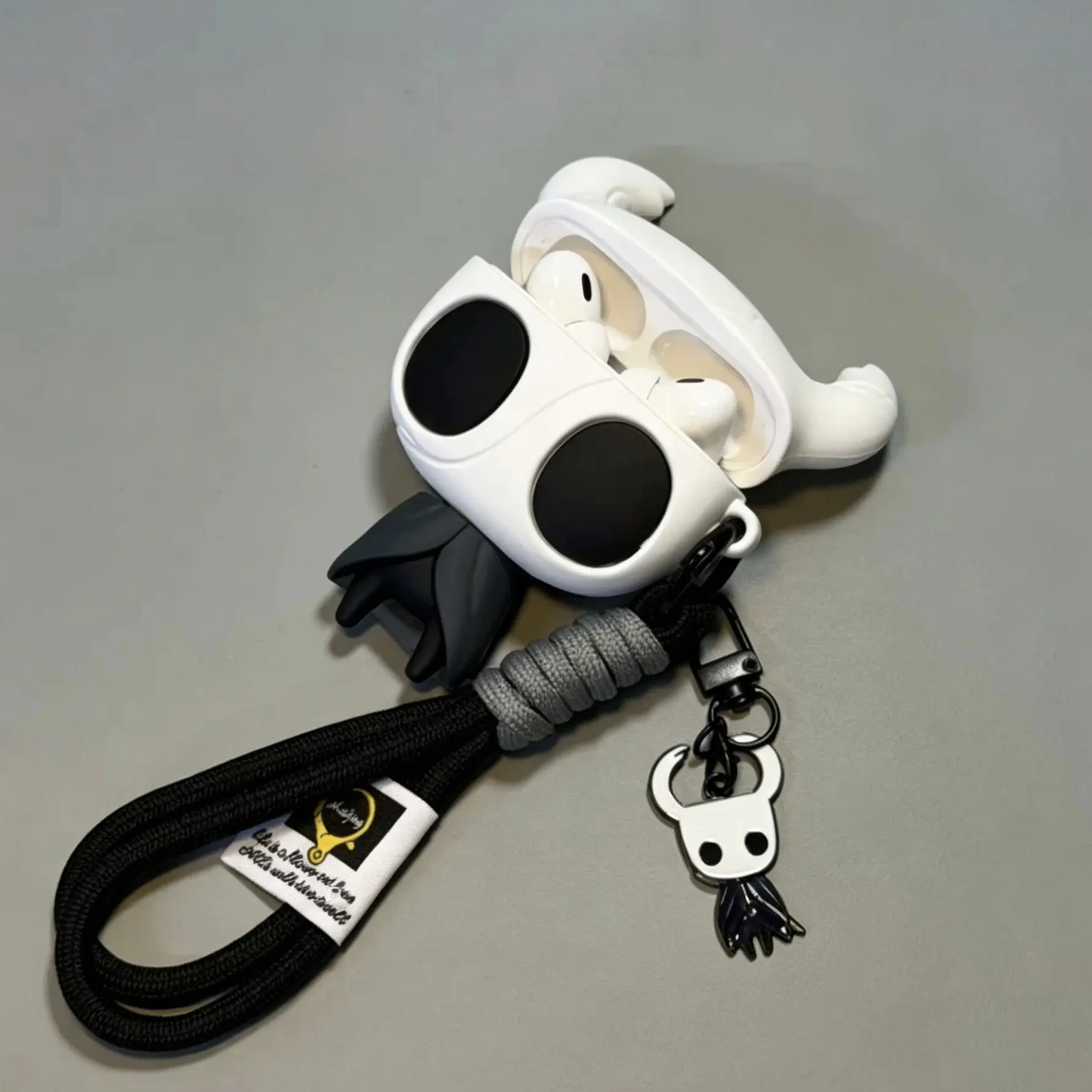 Hollow Knight 3D Silicone Earphone Case Compatible For AirPods 2 3 4 Pro Pro2 Pro3 Cute Anime Protective Cover With Lanyard Pendant Fan Collectible Gift