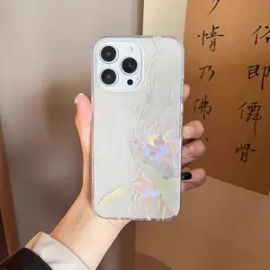 for use with iphone 17/16 pro max Lotus flower cases for use with iphone 15 plus Fashion cases iphone 14 pro 17 AIR New style phone case for use with iphone 13/12/11 cases for girls for use with iphone X/XS XSMAX 7/8 PLUS  Protection case