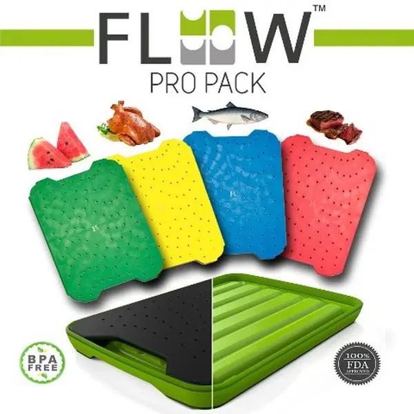 Simpleware Flow Kitchen Chopping Board - Multi-Functional Cutting Board for Vegetarian Meal Prep, Kitchen Food Prep Essentials