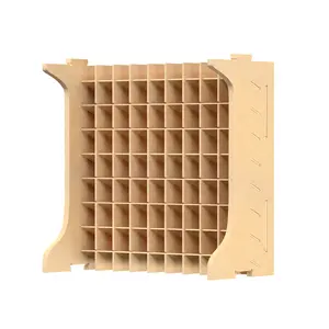 Plastic Model Tool Storage Large Capacity Paint Rack MDF Material Paint Rack Paint Rack Holds 72 Pieces Craft Paint Storage Compatible Vallejo Modular Paint Rack for Miniature Paint Set GK12