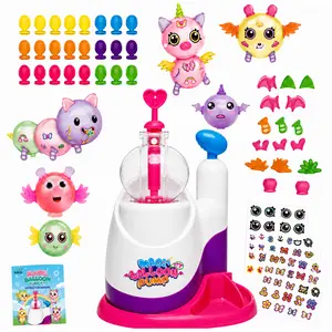 Kiditos Balloon Animals Kit with Pump, Balloon Making Kit for Kids with Stickers & Accessories, DIY Creative Toy Birthday Gift for Boys & Girls Ages 3+