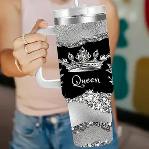 A 40 Ounce Insulated Stainless Steel Cup With Lid Portable Vacuum Cup Suitable For Hot And Cold Drinks Is An Ideal Gift For Friends A Fashionable Coffee Cup For Home Travel And Outdoor Use Suitable For Both