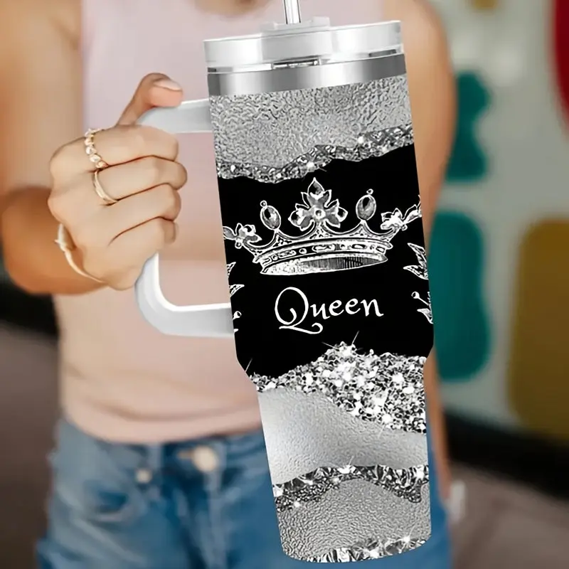 A 40 Ounce Insulated Stainless Steel Cup With Lid Portable Vacuum Cup Suitable For Hot And Cold Drinks Is An Ideal Gift For Friends A Fashionable Coffee Cup For Home Travel And Outdoor Use Suitable For Both