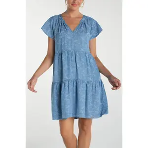 Tiered Flutter Sleeve Dress (Liverpool)