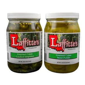 COMBO Pack - Gourmet Cajun Sweet & Spicy Pickles & Candied Jalapenos-sweet & spicy Snack Flavorful