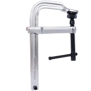 Donext F Clamp, Heavy-Duty 8"x5.5" Welding Clamp with Removable Swivel Pad, Deep Throat F Clamps for Welding Table & Metalworking