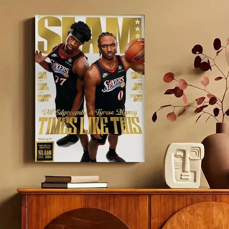 Magazine Tyrese Maxey And VJ Edgecombe Philadelphia 76ers On The 260 Poster