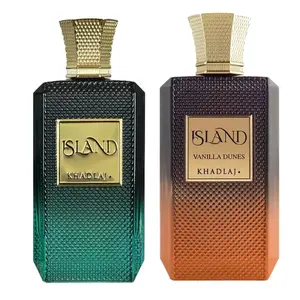 Khadlaj 2 Piece Extrait de Parfum Bundle for Unisex 3.4 Ounce Khadlaj Island & 3.4 Ounce Vanilla Dunes Perfume Set