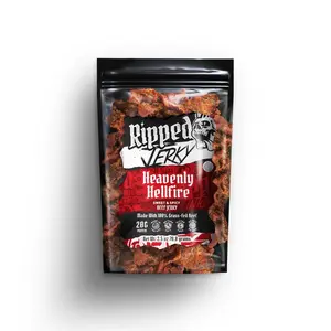 Ripped Beef Jerky Heavenly Hellfire Dried Spicy