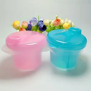 1pc/2pcs Rotating Double Layer 3-Compartment Milk Powder Container, Food Storage Box, Portable Snack Box for Outing